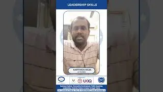 Karthick Raja shares his inspiring experience with the Leadership Skills program at Action DnA.