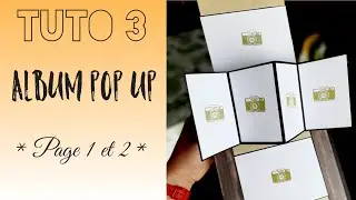 TUTO 3 ALBUM POP UP ACTION AUTOMNE * Carte twist * Facile * Chat Scrap *