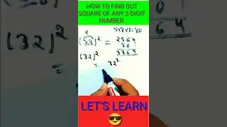 HOW TO FIND OUT SQUARE OF ANY 2-DIGITS NUMBER||#shorts #shortsvideo #viralvideo #viral#studyyaan