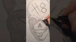 H8 SKULL drawing #shorts #skull #art #drawing #tattoodesign #sketch #artist #wordattack88