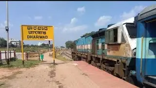 👉Dharwad Train station🥰 Rd@Rk-short-video6 #bharatiyarail #locopilot