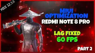 MIUI 12.5.8.0 BGMI LAG FIX // REDMI NOTE 8 PRO 😍