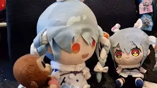 Pekora and Fuwamoco Hololive Plushies and Magnets