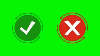 Tick Mark Check Mark Chroma key effect Green screen animation