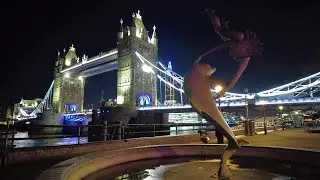 [4K] London Walk | Tower Bridge at Night | Butlers Wharf | Tower of London
