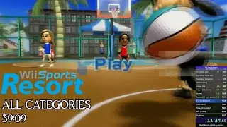 Wii Sports Resort (All Categories) in 39:09.27 by Nateboarding | Full Speedrun