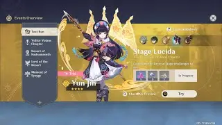 Test Run 3.4 ▢ YUN JIN [support] ▢ XINYAN: Blazing Riff [GENSHIN IMPACT]