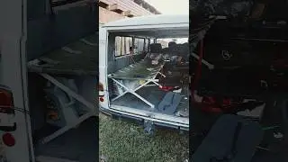Уаз буханка, установил 2 раскладки и Китайский дизельный отопитель
