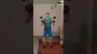 #КроссфитКомплекс "ЭЛТОН" #гантели2х16кг от #ВетврачГиревик #kettlebellvet #тренировкиДома #вызов