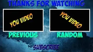 FREE Outro Template Blue Background SONY VEGAS PRO 11, 12, 13