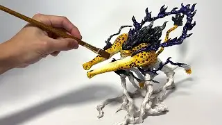 Sculpting Awakened Rob Lucci ONE PIECE CLAY FIGURE