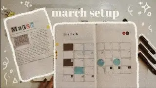 PLAN WITH ME | March 2021 Bullet Journal Setup 📒