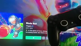 Playing Blade Ball On PS4?!
