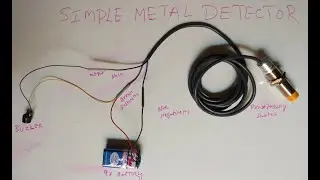 making metal detector using proximity senor switch