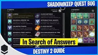 Destiny 2 Shadowkeep Quest Glitch Solution | Destiny 2 Shadowkeep's missing Eris quest bug