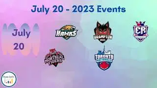 July 20 2023 - Upcoming Events