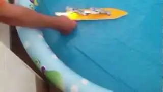 Double engine Pop pop boat made by Zhiyang TEH
