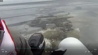На лодке ПВХ колем лед что стало с дном