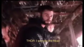 I went for the head