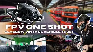 Flying THROUGH buses - FPV ONE SHOT - Glasgow Vintage Vehicle Trust
