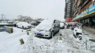Beijing adorned in a blanket of snow, transforming into a magical winter wonderland ❄️✨ #Snowfall