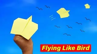 New Bird Plane - Flying Like a Bird - How to Make New Paper Bird Plane