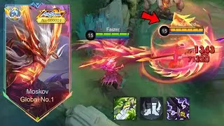 WTF DAMAGE!! MOSKOV BEST 1 HIT BUILD 2024 (recommended build and emblem) - MLBB