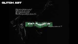 MODERN AESTHETIC POSTER DESIGN / GLITCH TYPOGRAPHY and LETTERING ART | TRIPPY ART | TUTORIAL