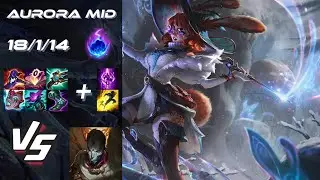 MID Aurora vs Jhin - NA Grandmaster Patch 14.17
