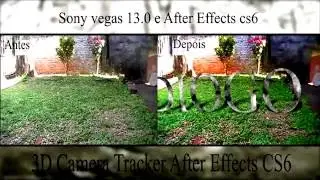 Camera Tracker after effects cs6 e sony vegas