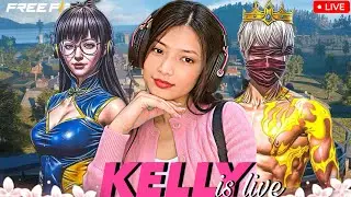 Free fire Rank Push to GrandMaster New Season with Kelly❤️ 