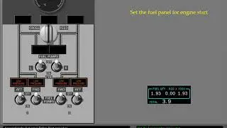 8 Set the fuel panel for engine start