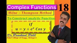 Construction of Analytic Function || Complex Analysis || 18mat41 || Dr Prashant Patil