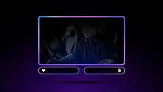 Purple Gradient Webcam Overlay // Animated Webcam Overlay Template