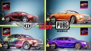 🔴 Pubg Mobile Collab With Bentley | New Super Cars in Pubgm/BGMI | Upgrade Supercars | Pubg Mobile