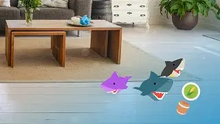 Vegetables Sharks AR - ARCore game for Android