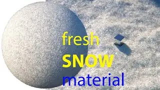Fresh snow seamless Vray material