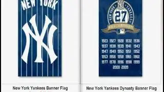 New York Yankees & Dynasty Banner Flag