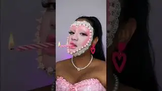 Valentines cake face 💗🎂 