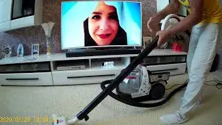 Лучший моющий пылесос BISSELL.  Пылесос BISSELL 1474J.   Часть 2: сухая уборка с аквафильтром.