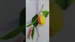 Лимон маслом. Живопись