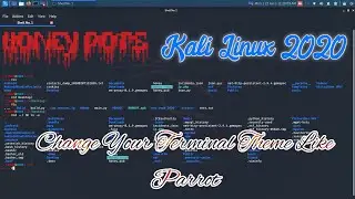 Change your kali Linux 2020 terminal theme like parrot OS