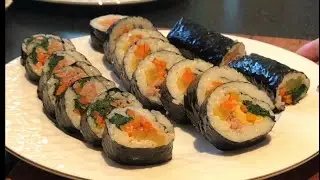 Gimbap| Korean rice roll-how to make kimbap -rice roll # kimbap # gimbap# Korean recipe #recipes
