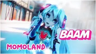 【Cute MMD】 MOMOLAND BAAM [☆Miku初音ミク] (CC)