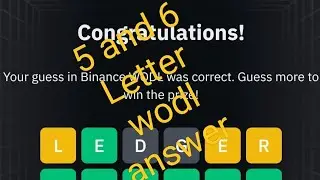 5 and 6 later wodl।  binance wodl answer today | binance wodl answers today। wodl answer today |