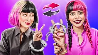 Обмен телами! Хорошая Уэнсдей против Плохой Энид в тюрьме!