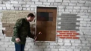 Испытание фасадных панелей для дома  Royal Brick с помощью газовой горелки