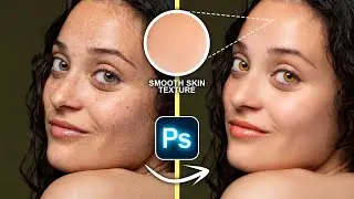 Fastest Way to Smooth Skin & Remove Blemishes | Photoshop Tutorial