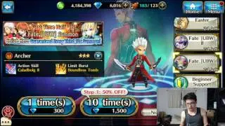 Let's Roll for Fate/stay night Characters [Valkyrie Connect English ver.]
