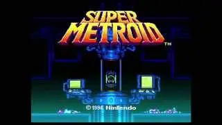 Super Metroid - Title Screen - Enhanced